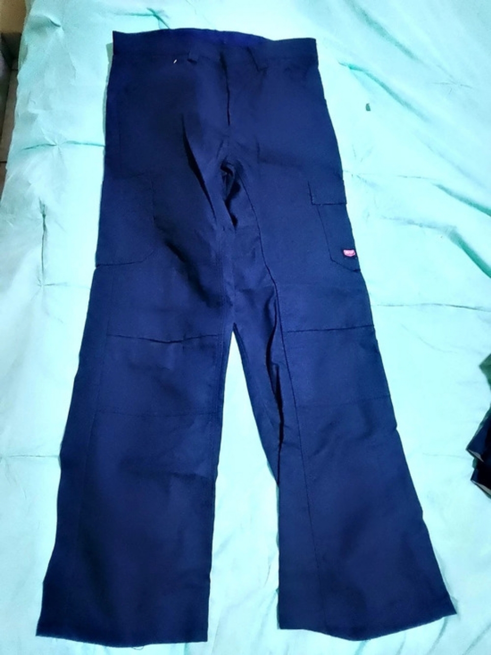 Red Kap Performance Shop Pant Cargo Work Pants Blue Waist 32